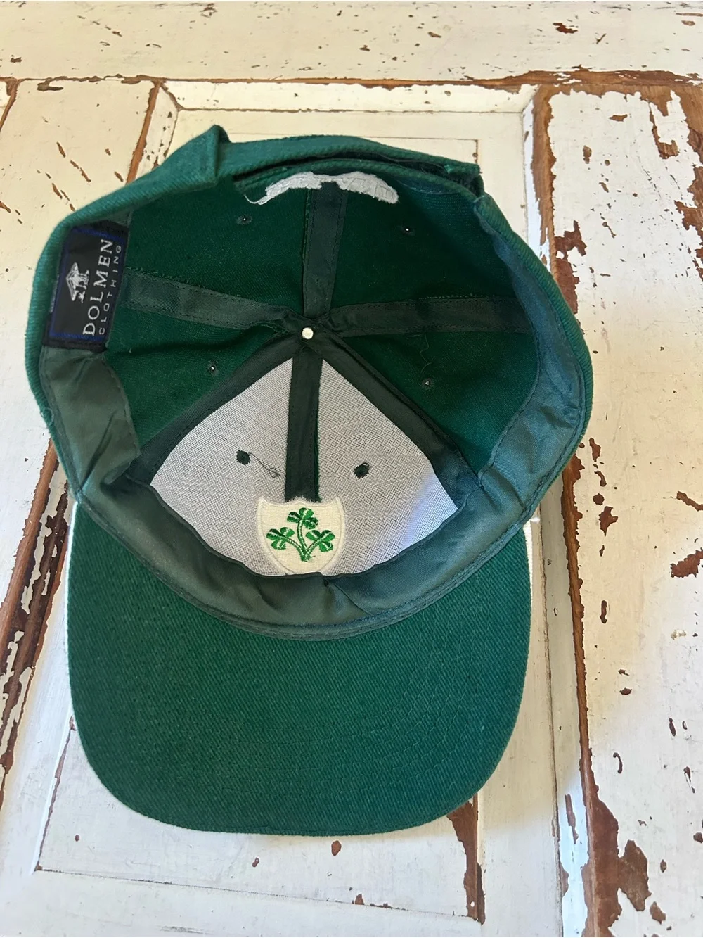 Dolmen Clothing Ireland Green Adjustable Cap Clover Emblem